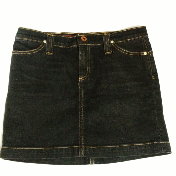 Ag Adriano Goldschmied Dresses & Skirts - Ag Adriano Goldschmied Vintage Black Denim Mini Skirt The Bond 26 Nwot Perfect